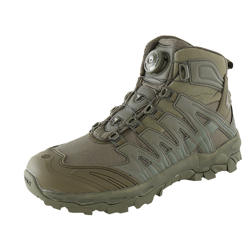 Wildking Men's Waterproof Mid-top Automatic Knob Buckle All-Terrain Hiking Boots 2005