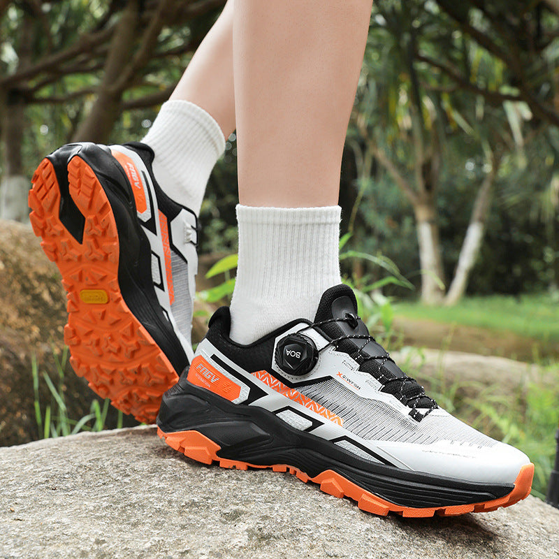 WildKing Men’s Breathable Soft Sole Rotating Button Shoes A5010