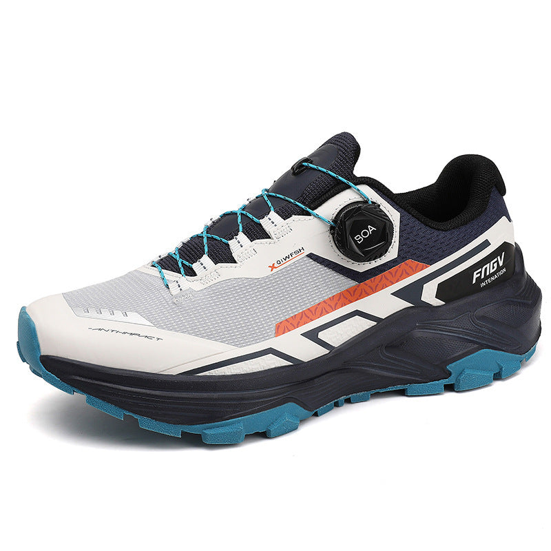 WildKing Men’s Breathable Soft Sole Rotating Button Shoes A5010