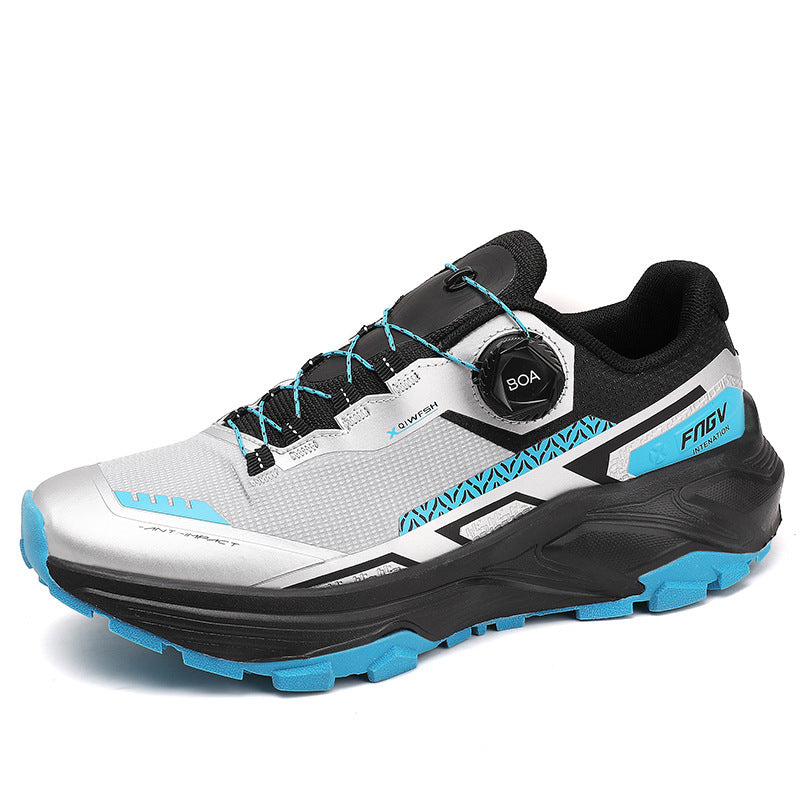 WildKing Men’s Breathable Soft Sole Rotating Button Shoes A5010