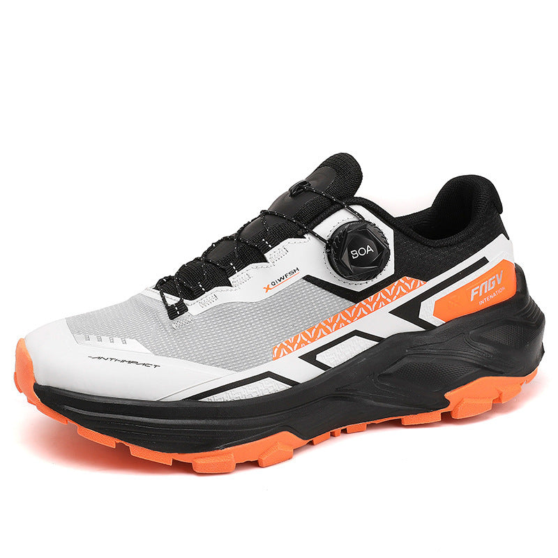 WildKing Men’s Breathable Soft Sole Rotating Button Shoes A5010
