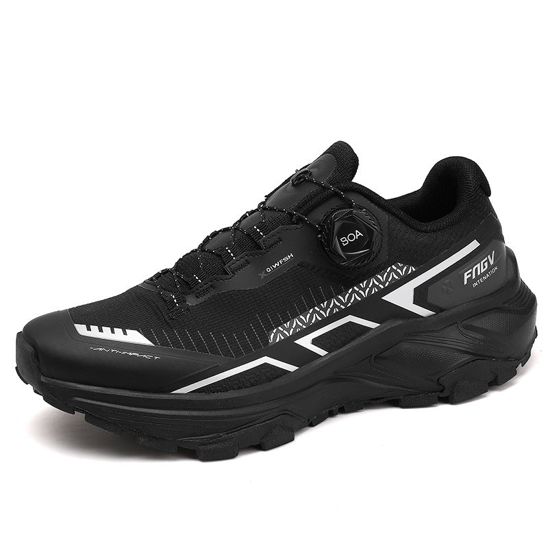 WildKing Men’s Breathable Soft Sole Rotating Button Shoes A5010