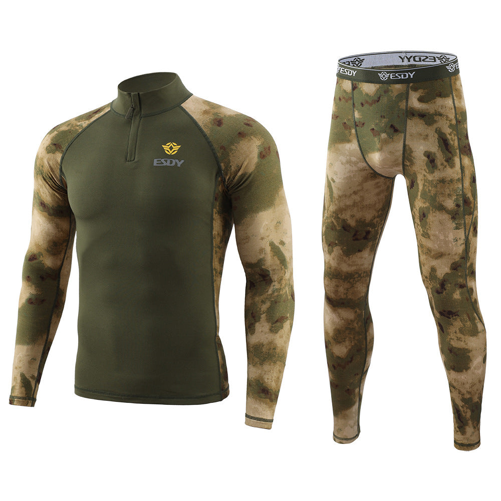 WildKing Men's Camo Thermal Quick-Drying Sweat-Wicking Underwear Set G3.0