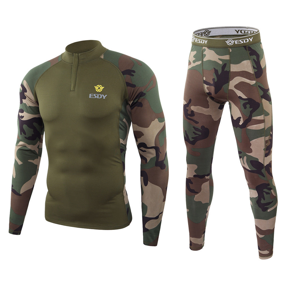 WildKing Men's Camo Thermal Quick-Drying Sweat-Wicking Underwear Set G3.0