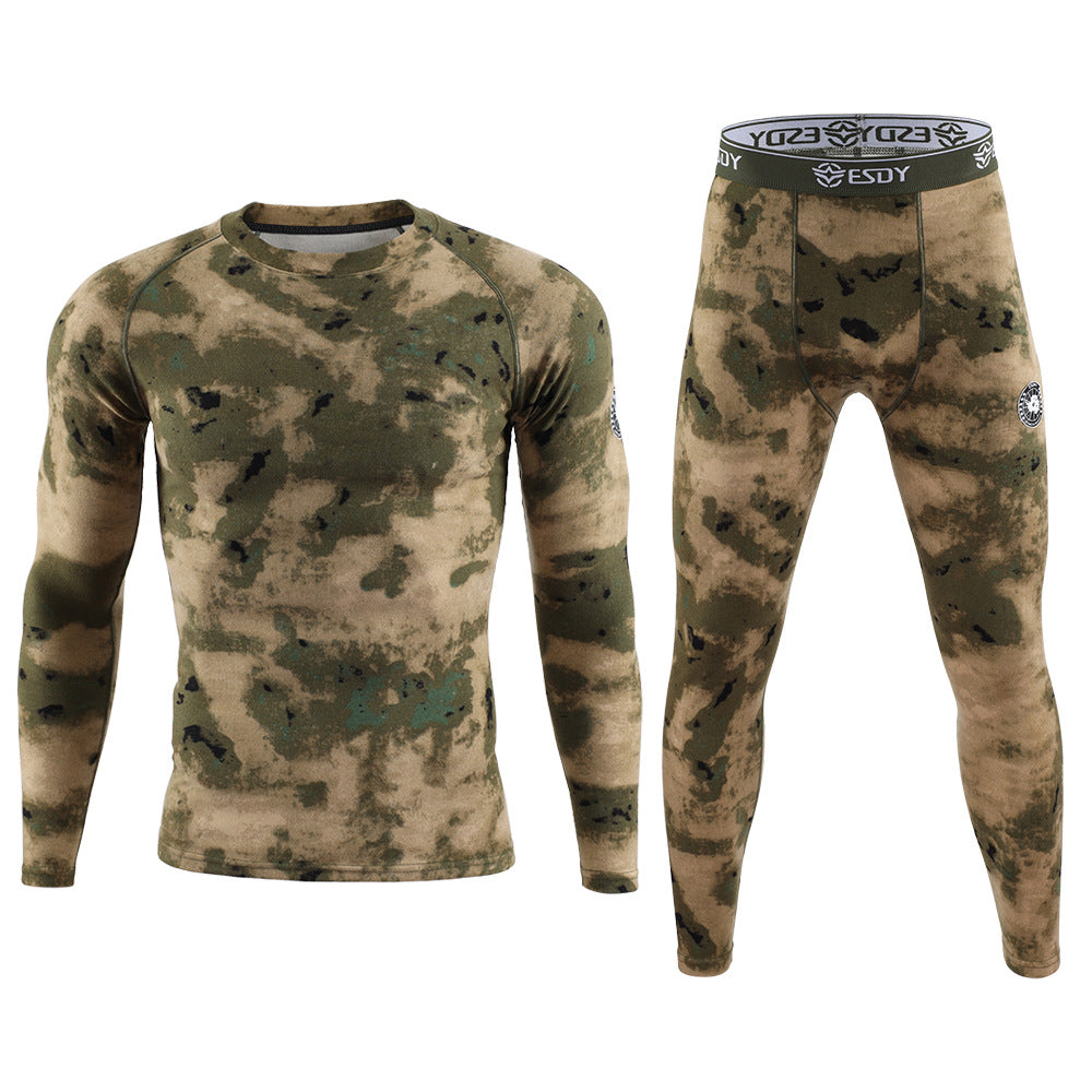 WildKing Men's Camo Thermal Quick-drying Sweat-wicking Underwear Set 2.0
