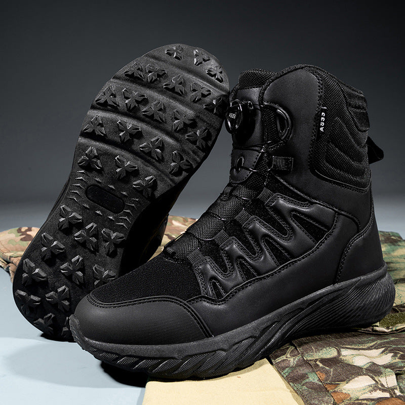 WildKing Men's Fast Response Automatic Buckle High-Top Hiking Boots 6.0