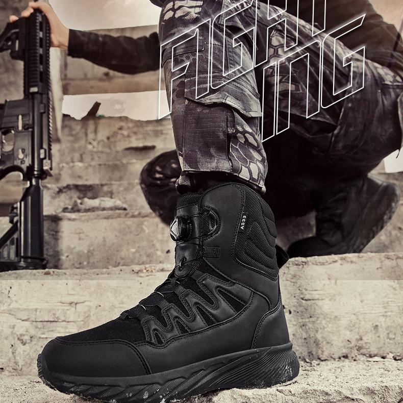 WildKing Men's Fast Response Automatic Buckle High-Top Hiking Boots 6.0