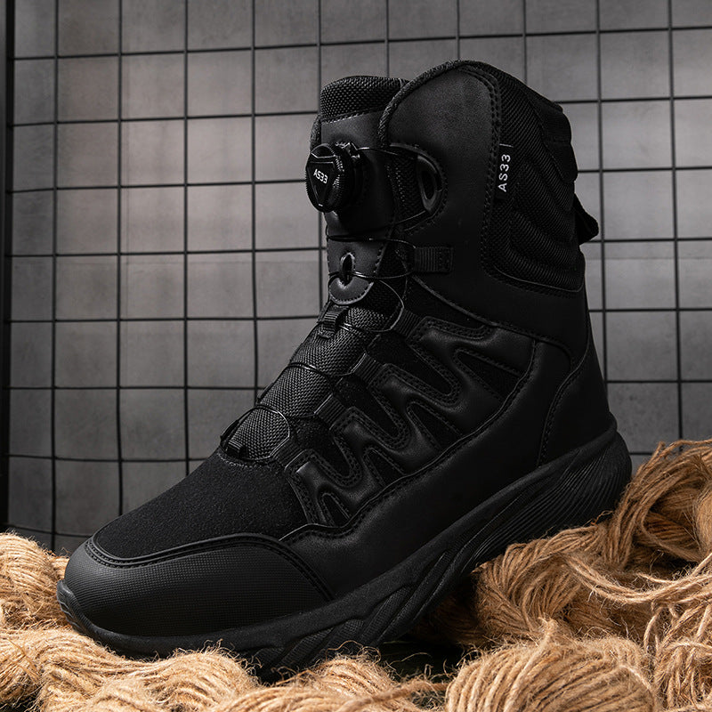 WildKing Men's Fast Response Automatic Buckle High-Top Hiking Boots 6.0
