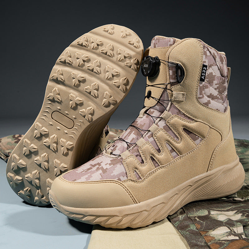 WildKing Men's Fast Response Automatic Buckle High-Top Hiking Boots 6.0