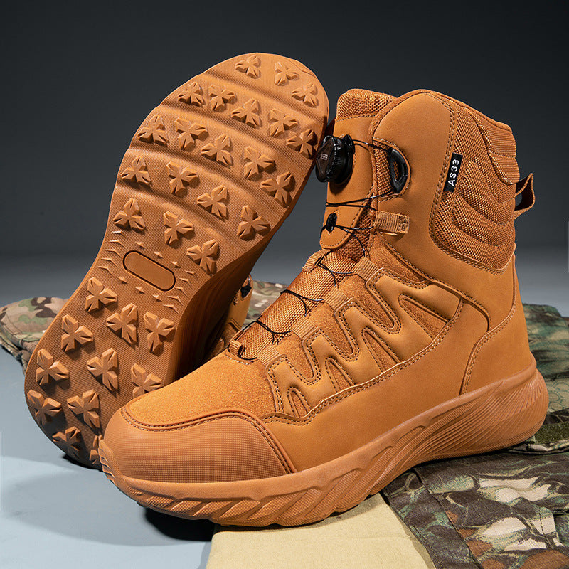 WildKing Men's Fast Response Automatic Buckle High-Top Hiking Boots 6.0