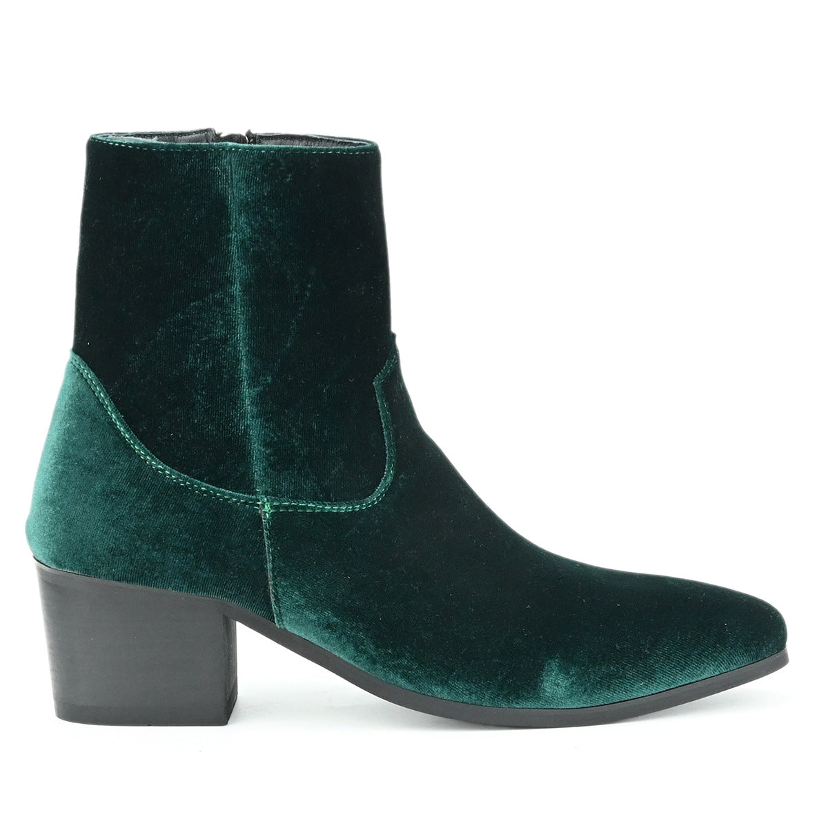 WildKing Men's Gentleman High Heel Elastic Chelsea Boots B7015