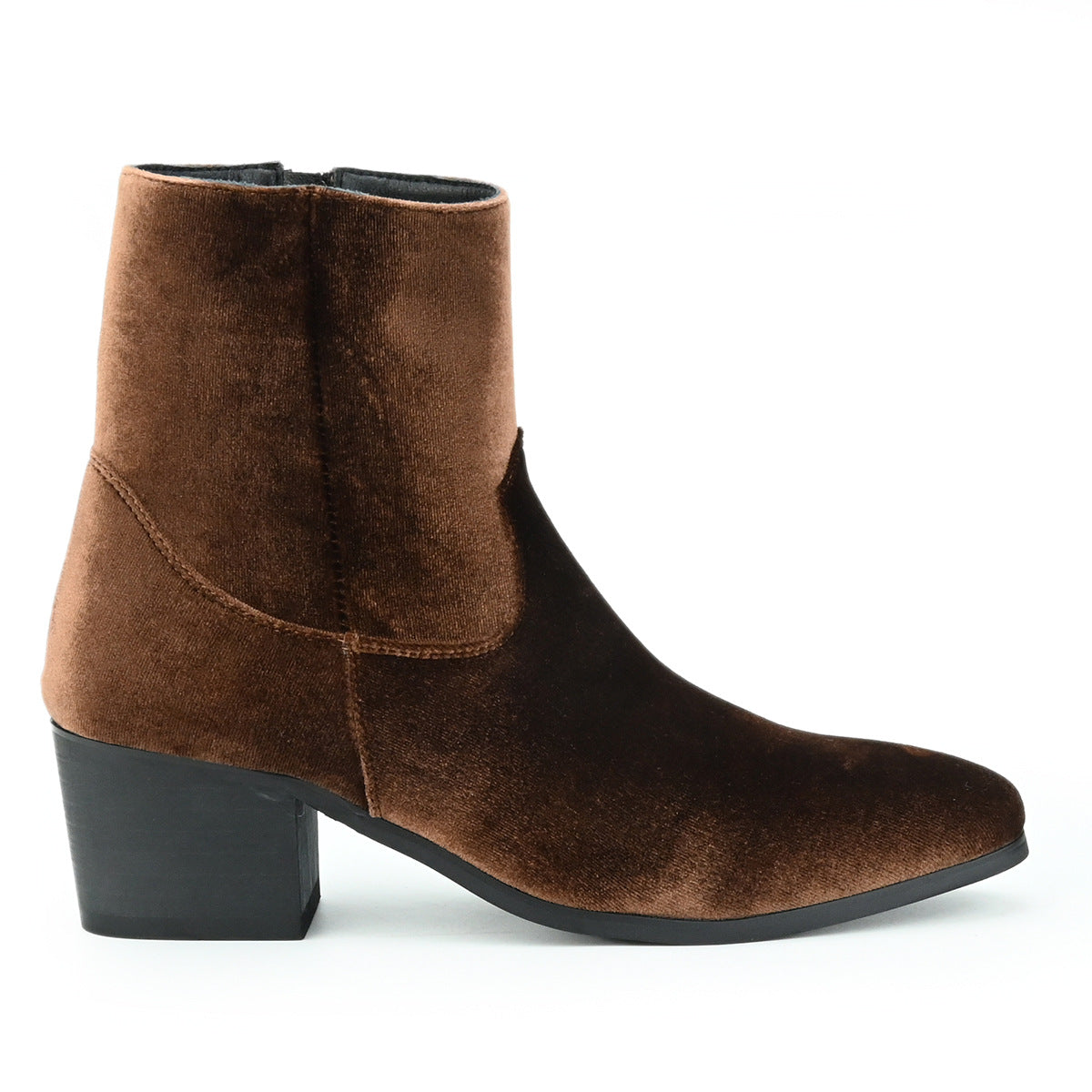 WildKing Men's Gentleman High Heel Elastic Chelsea Boots B7015