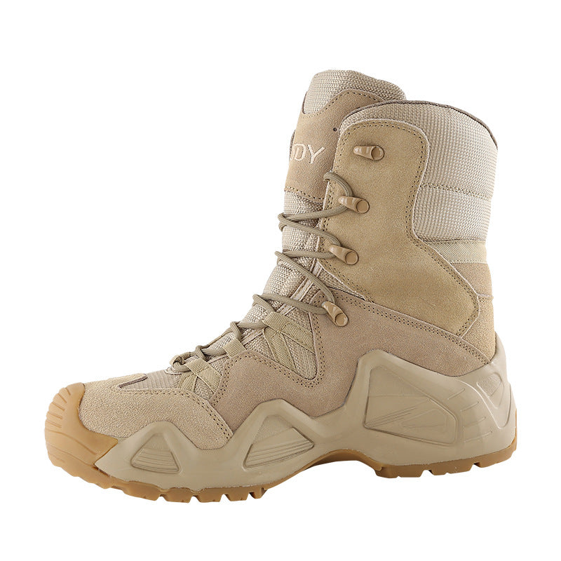 WildKing Men's High Top Waterproof Hiking Combat Boots