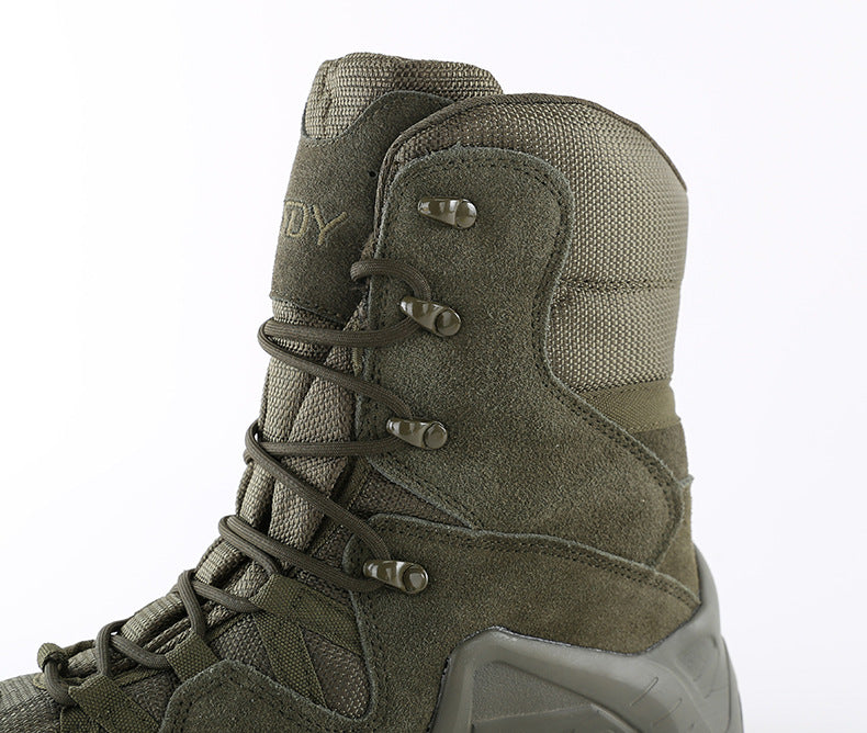 WildKing Men's High Top Waterproof Hiking Combat Boots