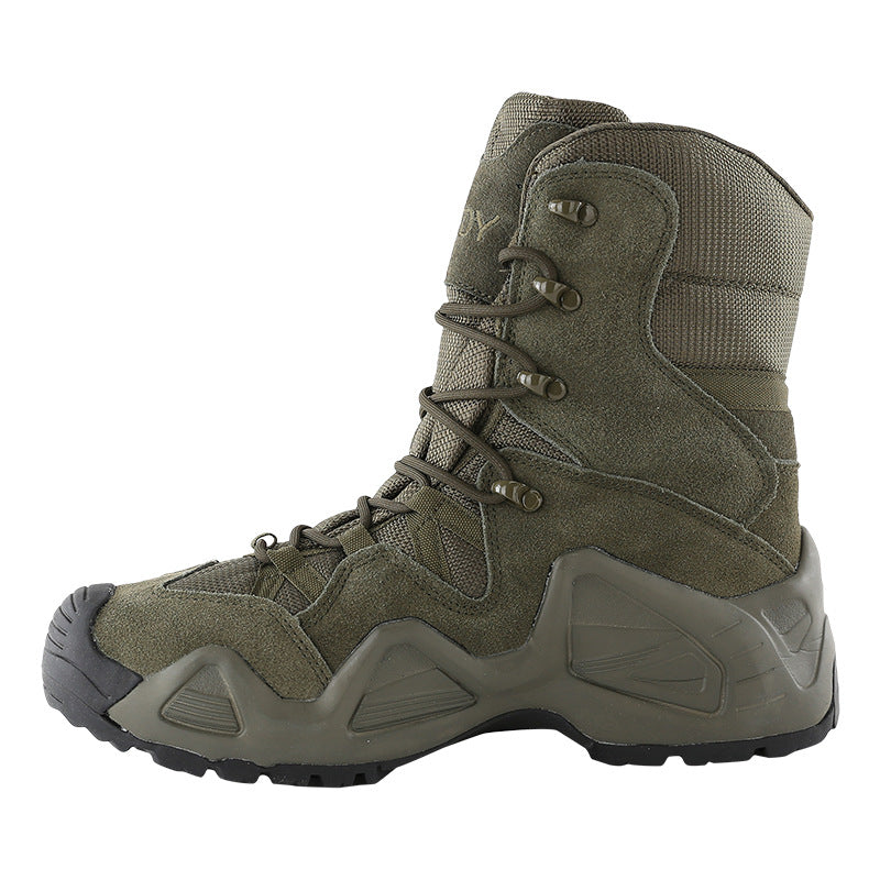 WildKing Men's High Top Waterproof Hiking Combat Boots