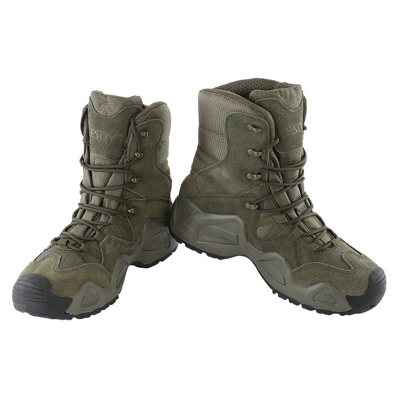 WildKing Men's High Top Waterproof Hiking Combat Boots