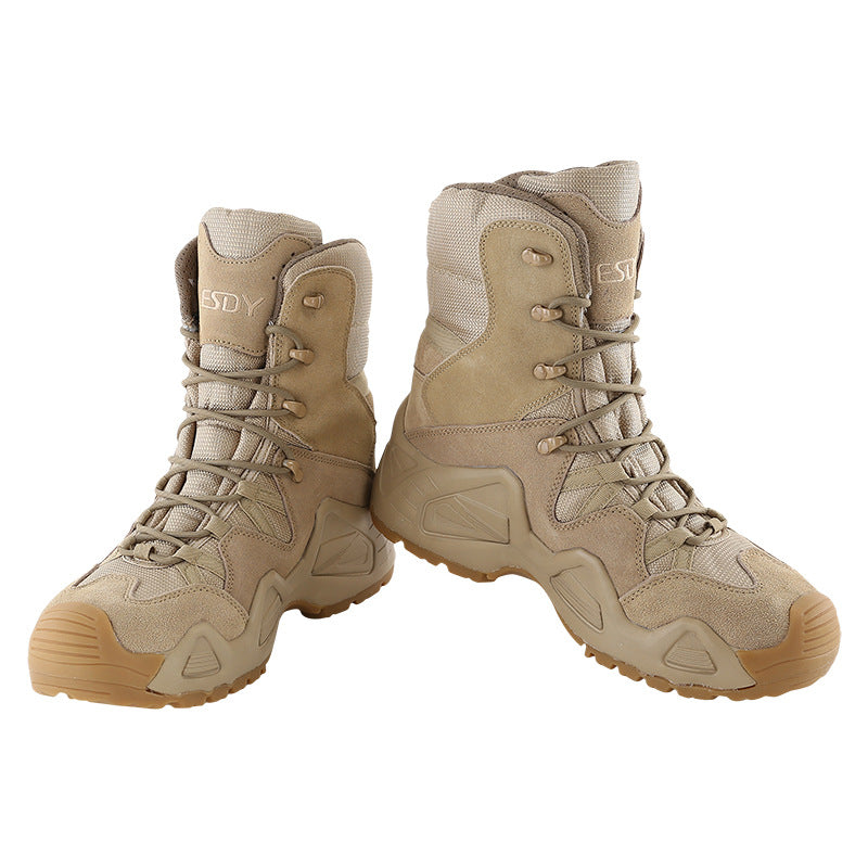 WildKing Men's High Top Waterproof Hiking Combat Boots