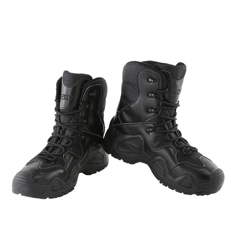 WildKing Men's High Top Waterproof Hiking Combat Boots