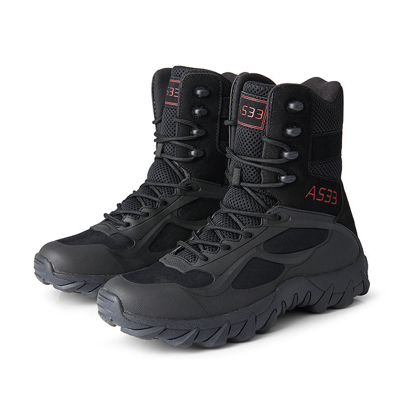 WildKing Men's High Top Waterproof Work Boots 3.5