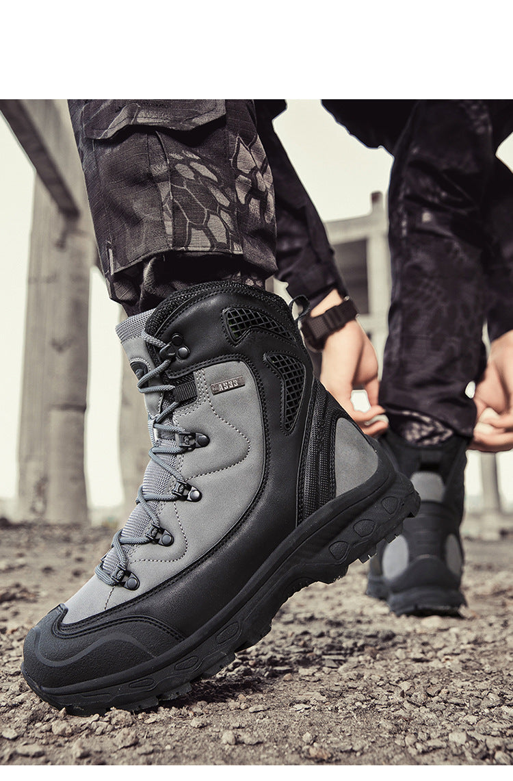 WildKing Men's High Top Waterproof Work Boots 5.0