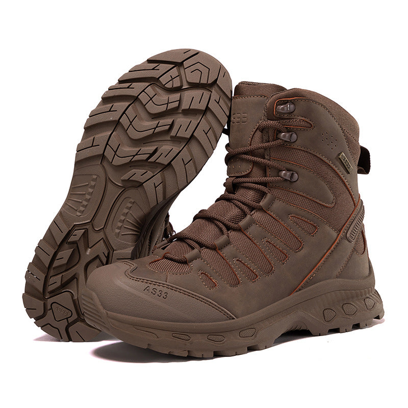 WildKing Men's Waterproof Military Work Boots 6.0