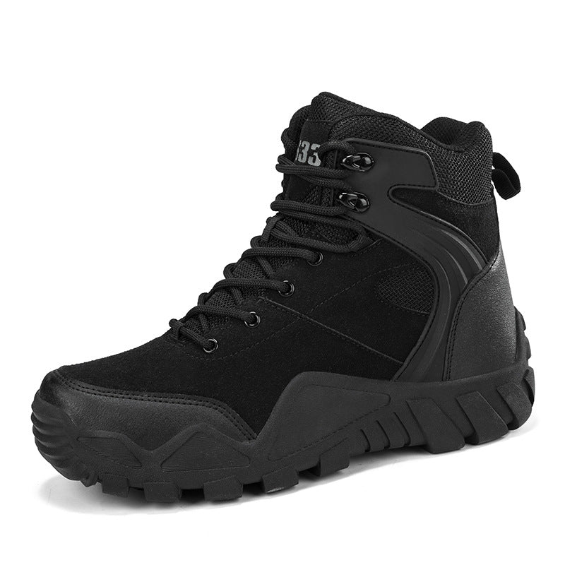 WildKing Men's High Top Waterproof Hiking Work Shoes 6.5