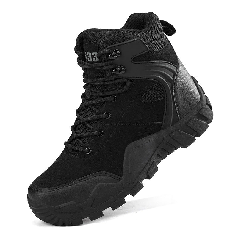 WildKing Men's High Top Waterproof Hiking Work Shoes 6.5