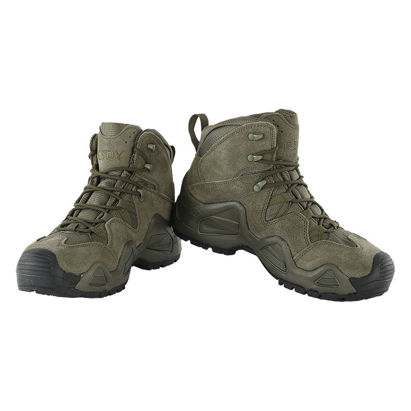 WildKing Men's Mid Top Waterproof Mountaineering Combat Shoes C209