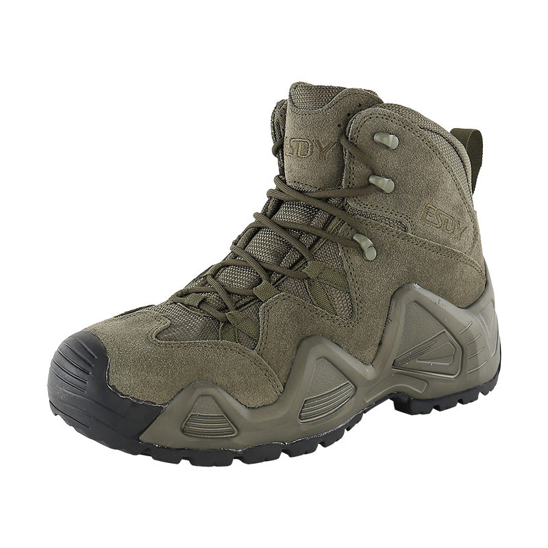 WildKing Men's Mid Top Waterproof Mountaineering Combat Shoes C209