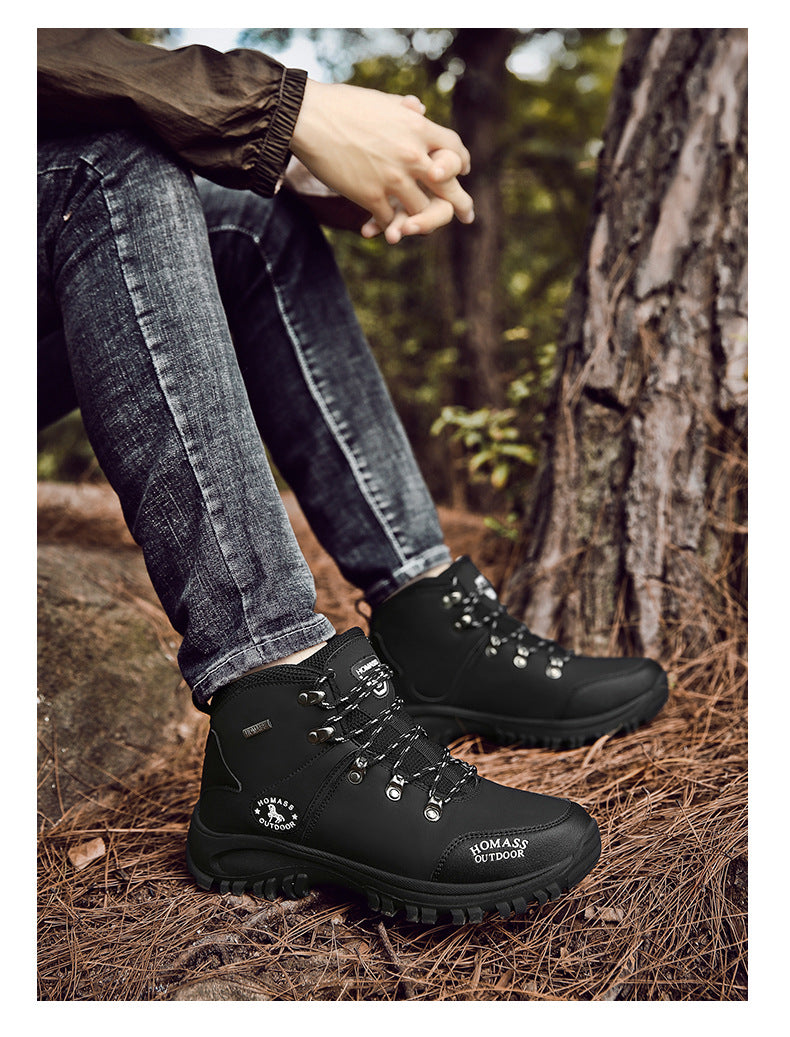 WildKing Men's Mid Height Steel Toe Waterproof Hiking Boots