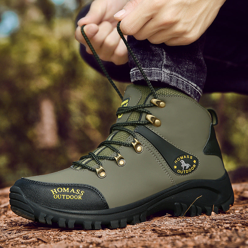 WildKing Men's Mid Height Steel Toe Waterproof Hiking Boots