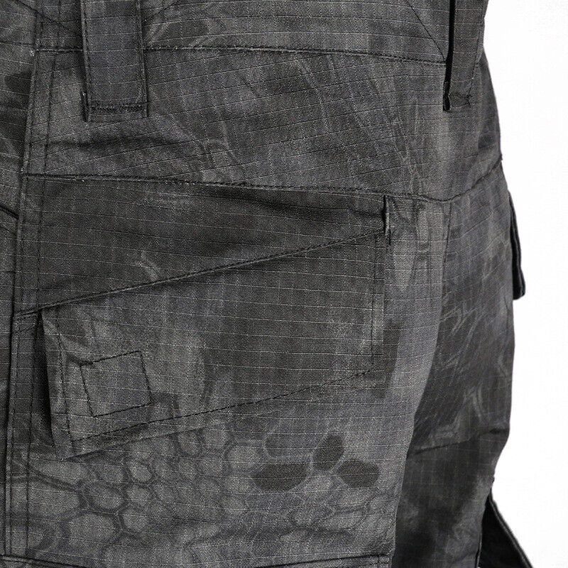 WildKing Men's X9 Military Tactical Cargo Black Python Pants