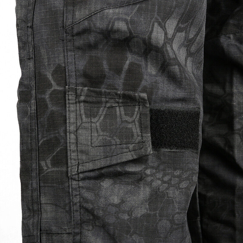 WildKing Men's X9 Military Tactical Cargo Black Python Pants