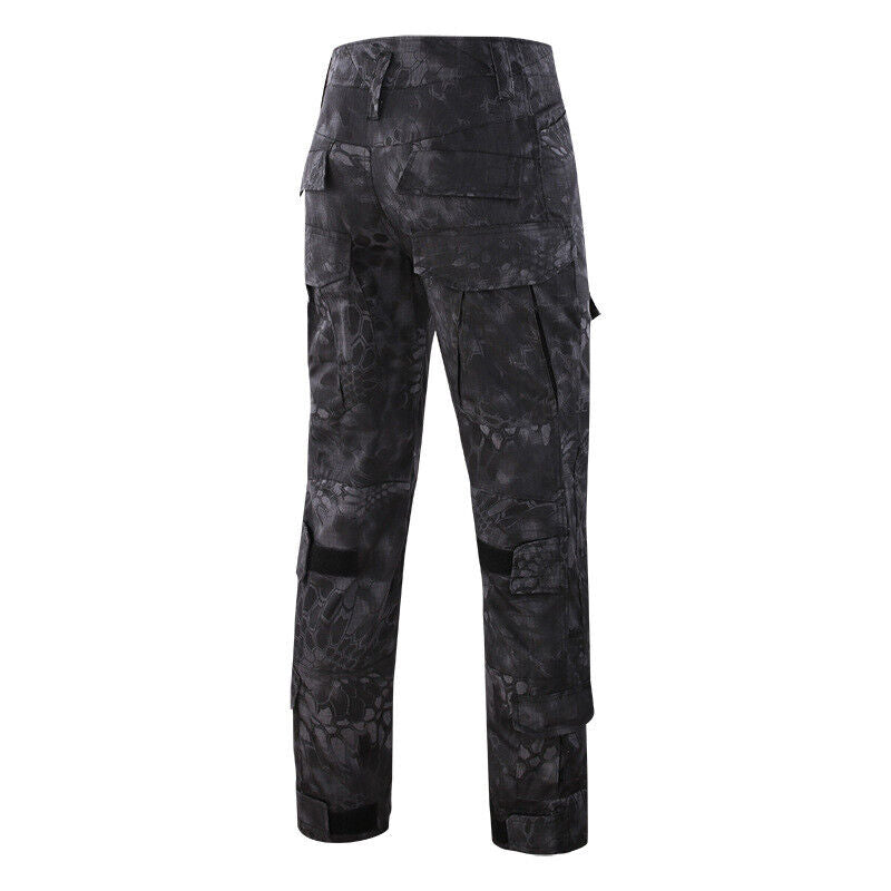 WildKing Men's X9 Military Tactical Cargo Black Python Pants