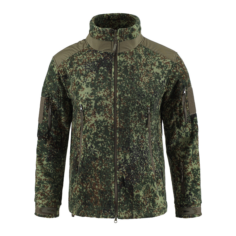 WildKing Men's Outdoor Fleece Camo Tactical Jacket