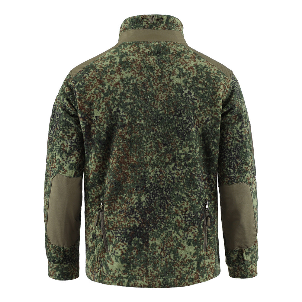 WildKing Men's Outdoor Fleece Camo Tactical Jacket