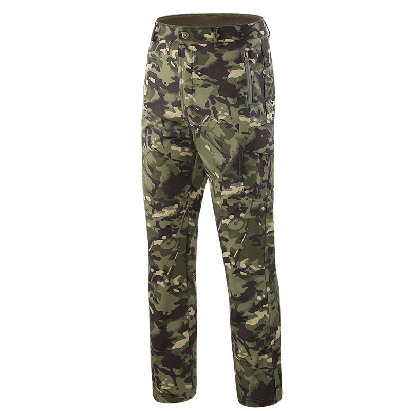 WildKing Men's G7 Outdoor Military Fleece Waterproof Camo Pants