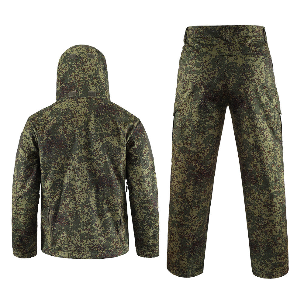 WildKing Men's Outdoor Soft Shell Fleece Hunting Camouflage Set G103