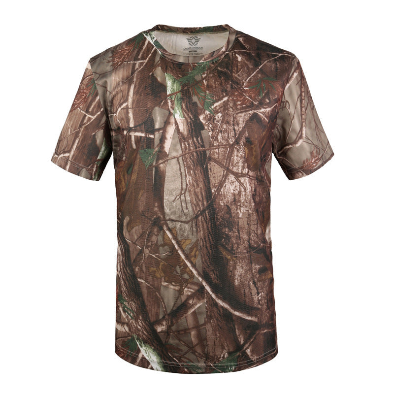 WildKing Men's X9 Outdoor Sports Camouflage Tee-Withered Leaf