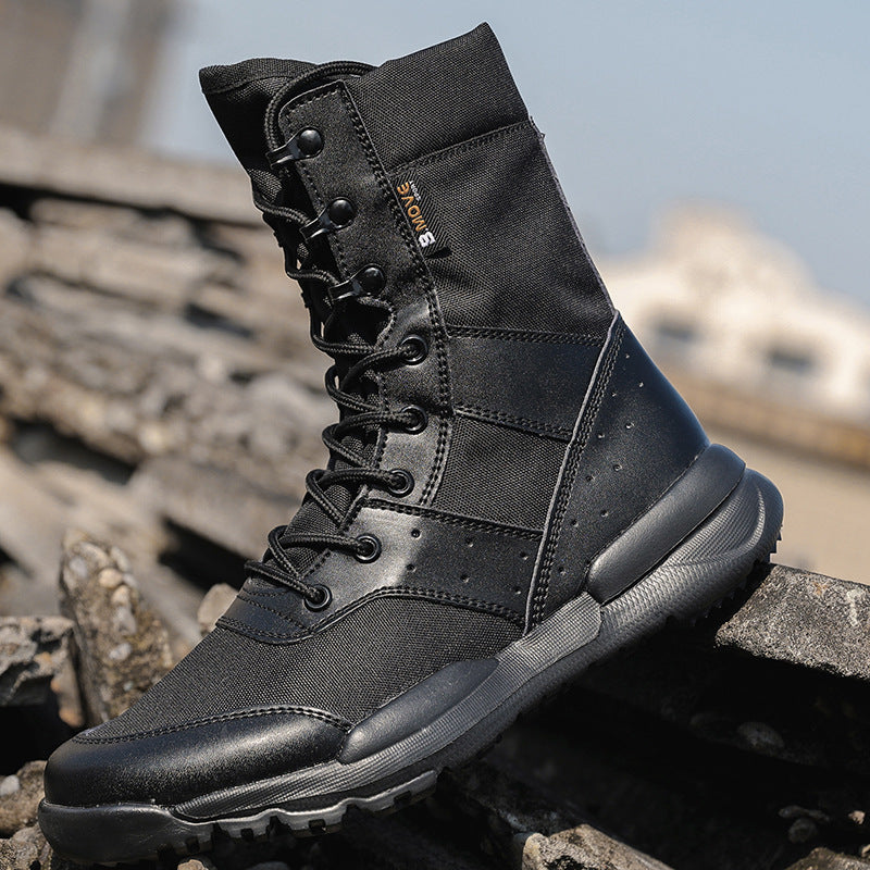 WildKing Men's Shock-Absorbing High-Top Desert Tactical Hiking Boots B4672