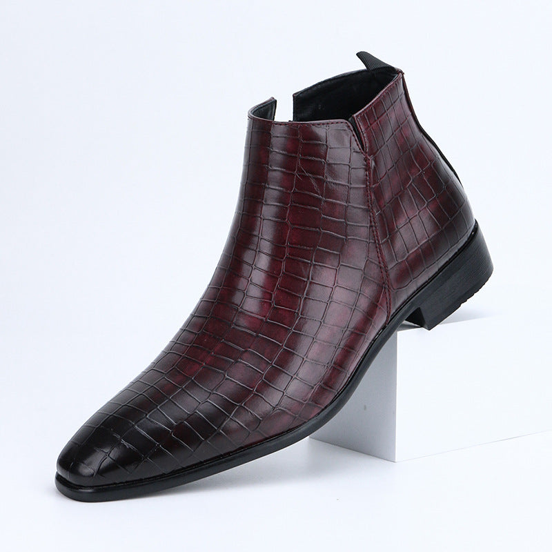 WildKing Men's Square Toe Chelsea Boots – Modern Ankle Boots B8030