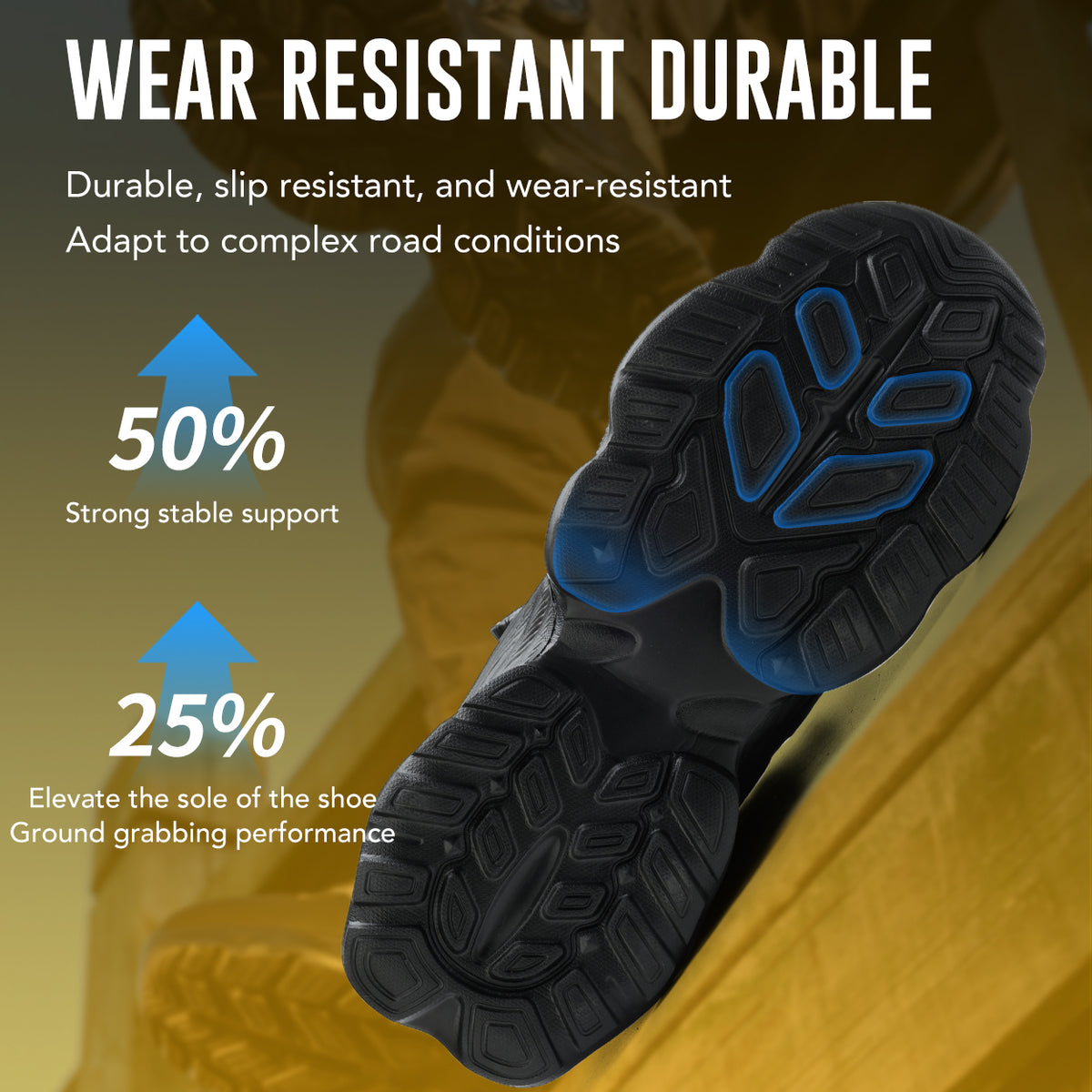 WildKing Men's Steel Toe Safety Boots with Dial Closure – Non-Slip Puncture-Resistant Work Boots R061