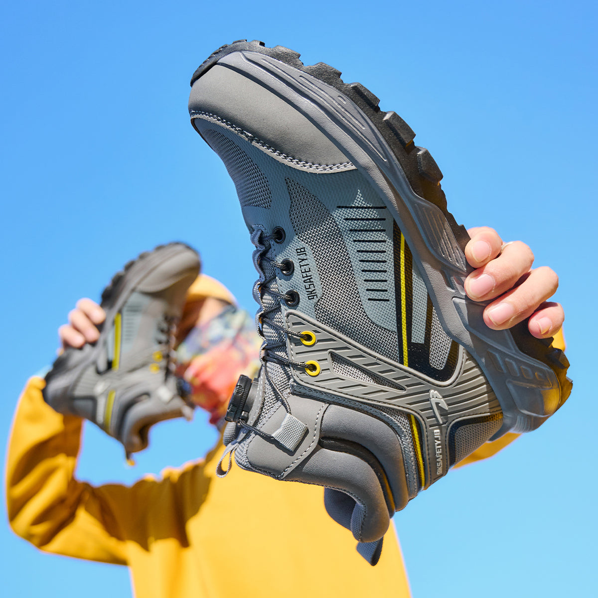 WildKing Men's Steel Toe Slip-Resistant & Puncture-Resistant Work Boots R060
