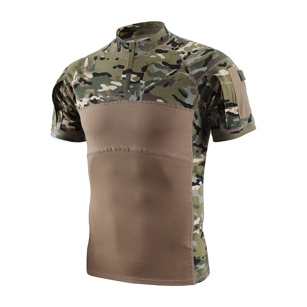 WildKing Men's Tactical Camo Short Sleeve Shirt-Quick Dry