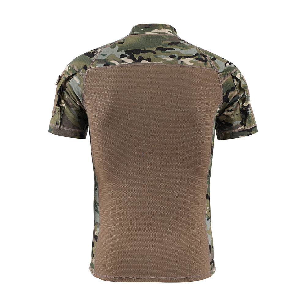 WildKing Men's Tactical Camo Short Sleeve Shirt-Quick Dry