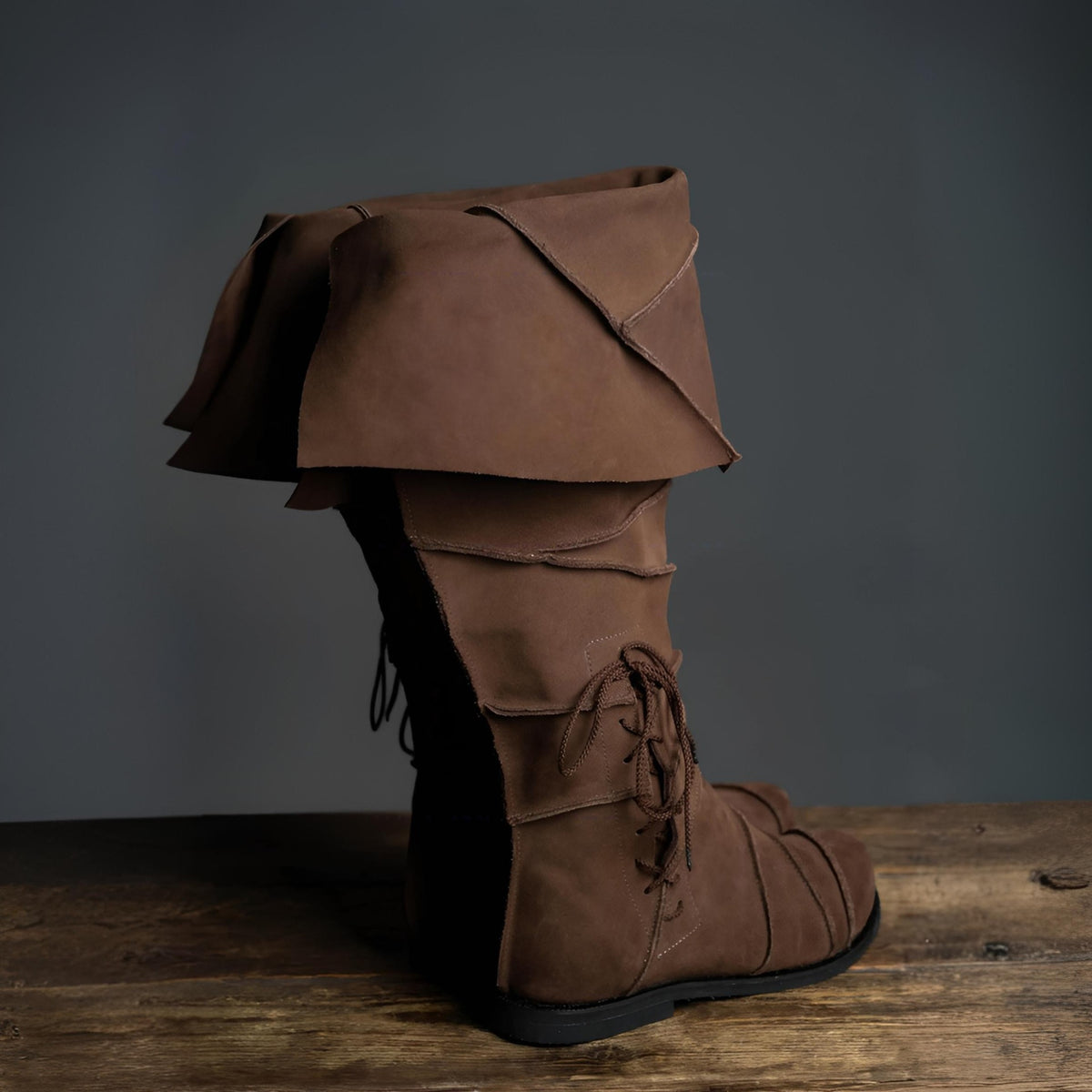 WildKing Men's Vintage Medieval Renaissance Tall Boots B1545