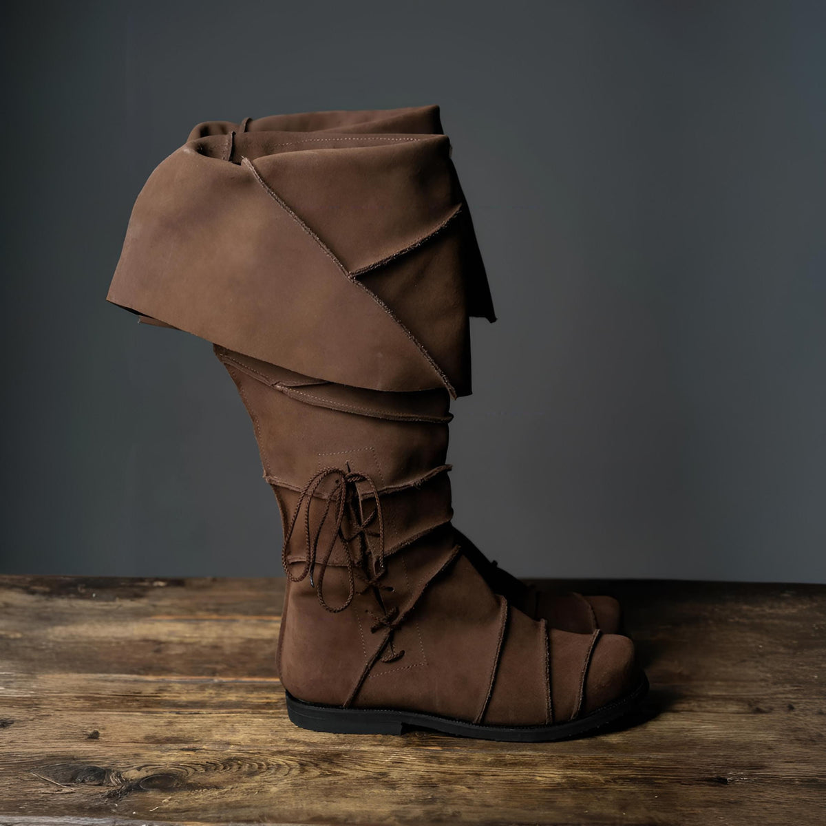 WildKing Men's Vintage Medieval Renaissance Tall Boots B1545