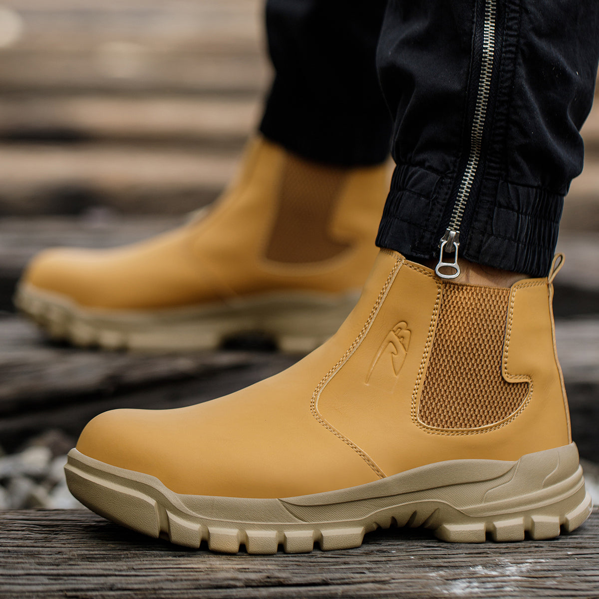WildKing Men's Waterproof Safety Boots R062 – Non-Slip Puncture-Resistant Work Boots