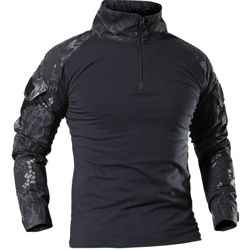 WildKing Men's Outdoor Black python Combat Clothing Tactical Frog Suit