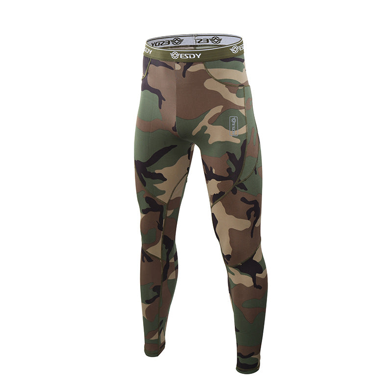 WildKing Men's Camo Thermal Quick-Drying Sweat-Wicking Underwear Set